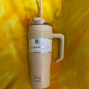 Wellness Cream Stainless Steel Tumbler